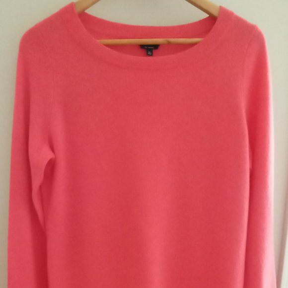Talbots Petites Sweaters - 'TALBOTS PETITES' 100%Cashmere Long Sleeve Sweater Coral Pink Size LP NWOT